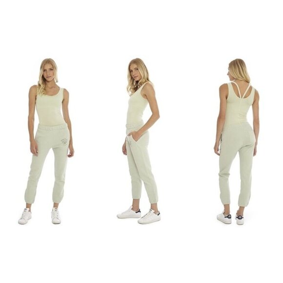 Morgan Stewart pants women's XL mint green joggers made in USA - Picture 8 of 8